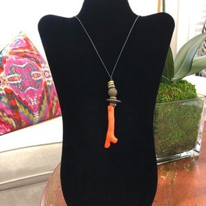 Fun, faux coral necklace.